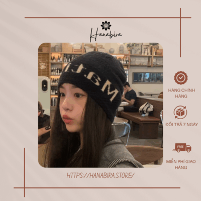 Mũ Len Beanie Nữ Giữ Ấm Tai