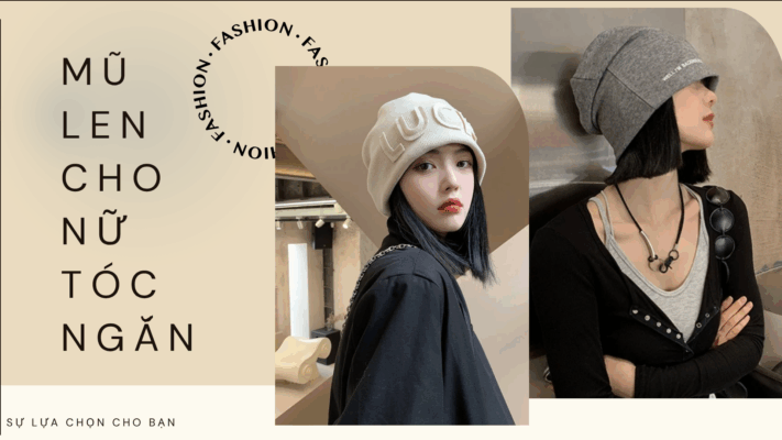 Mũ len nữ cho tóc ngắn