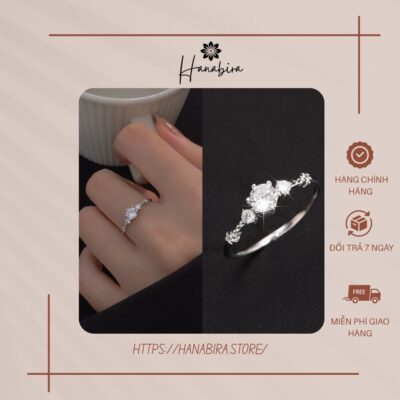 nhẫn nữ mạ bạc