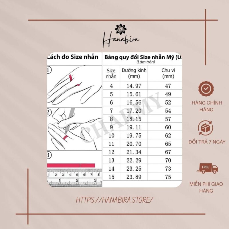 Những mẫu nhẫn nữ đẹp nhất- hướng dẫn chọn size