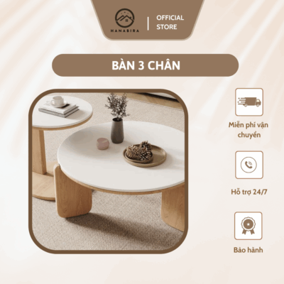 Bàn Ba Chân Đa Di Năng Decor Phòng Khách Sang Trọng