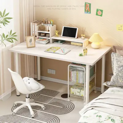 bàn học đôi kèm giá sách