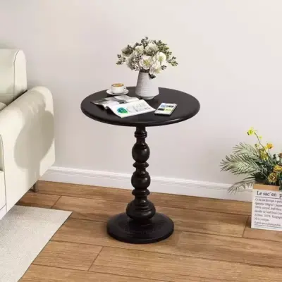 bàn tròn gỗ phòng khách