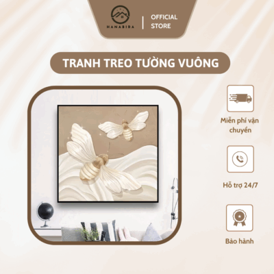 Tranh treo tường vuông Hanabira